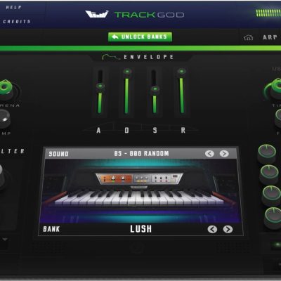 TrackGod 2 VST hip hop virtual instrument with 22 sound banks