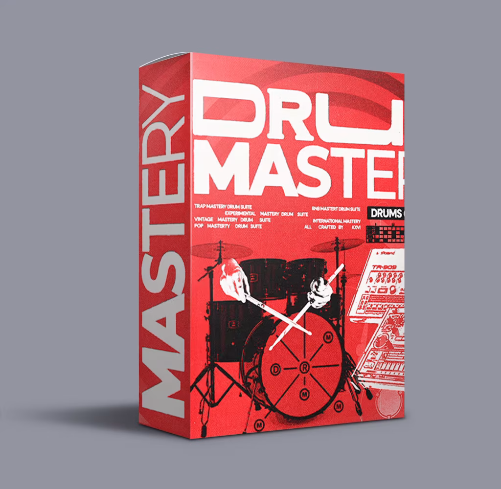 KXVI Drum Mastery 3000+ drum sounds loops and MIDI review cover art